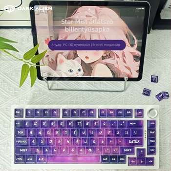 Egyedi billentyűsapkák (ABS anyag; szublimációs nyomtatás; raktáron; 1 év garancia)