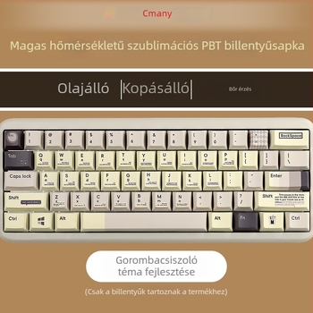 1,7 mm vastag PBT Sublimációs Szürke Téma Keycap Készlet, 134 billentyű, 61/64/68/87/98/104-es elrendezésekhez, fényblokkoló háttérvilágítással