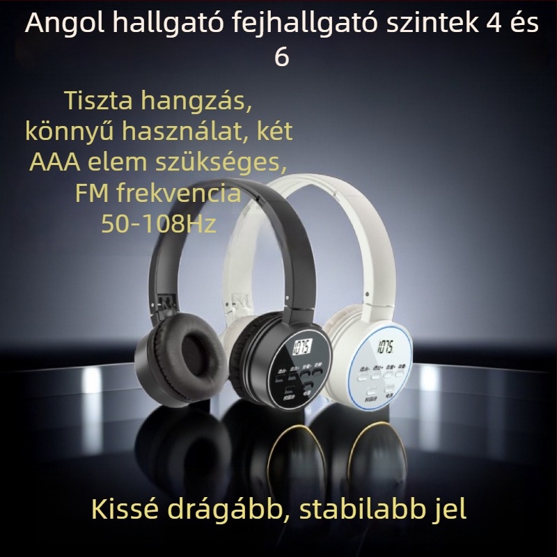 Fejhallgató YM-2112A, vezeték nélküli, fejpántos kialakítás, egyszerű dizájn