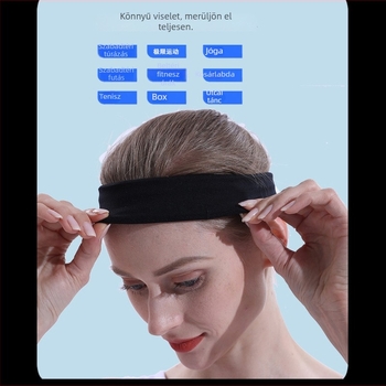 Jóga Bluetooth fejhallgató turbán-stílusú fejfedővel és alvó szemmaszkkal, vezeték nélküli sportfejpánt, hosszú üzemidő