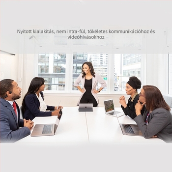 Csontvezetéses Bluetooth headset, mikrofon CVC kettős zajszűrővel, nyitott fül dizájn, Bluetooth 5.0, 10 m hatótávolság, üzemidő >8 óra