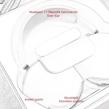 Vezeték nélküli Bluetooth over-ear fülhallgató aktív zajszűrővel, Bluetooth 5.3, 25 m hatótávolság, 8+ óra üzemidő, Luoda chipset