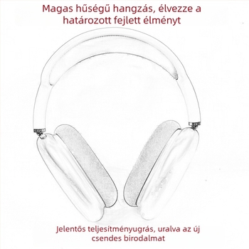 Vezeték nélküli Bluetooth over-ear fülhallgató aktív zajszűrővel, Bluetooth 5.3, 25 m hatótávolság, 8+ óra üzemidő, Luoda chipset