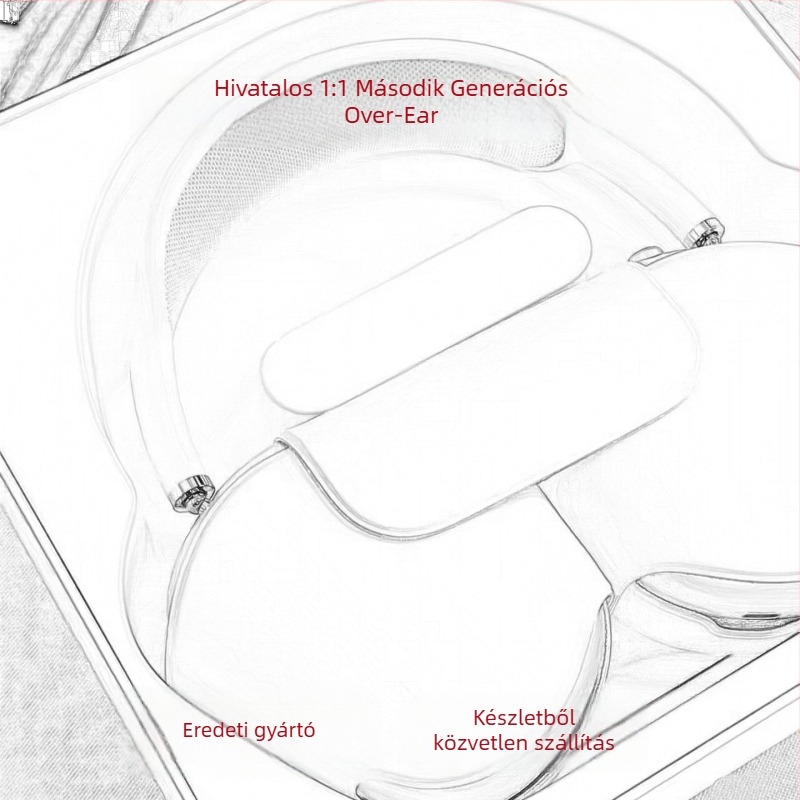 Vezeték nélküli Bluetooth over-ear fülhallgató aktív zajszűrővel, Bluetooth 5.3, 25 m hatótávolság, 8+ óra üzemidő, Luoda chipset