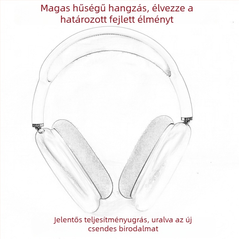 Vezeték nélküli Bluetooth over-ear fülhallgató aktív zajszűrővel, Bluetooth 5.3, 25 m hatótávolság, 8+ óra üzemidő, Luoda chipset
