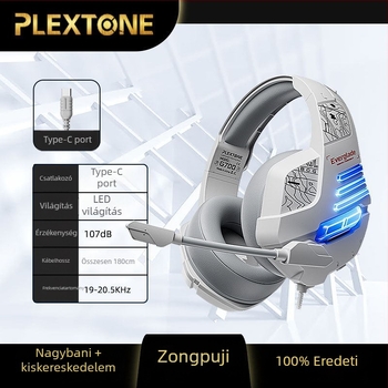 Puji G700 kábeles játékfejhallgató beépített mikrofonnal