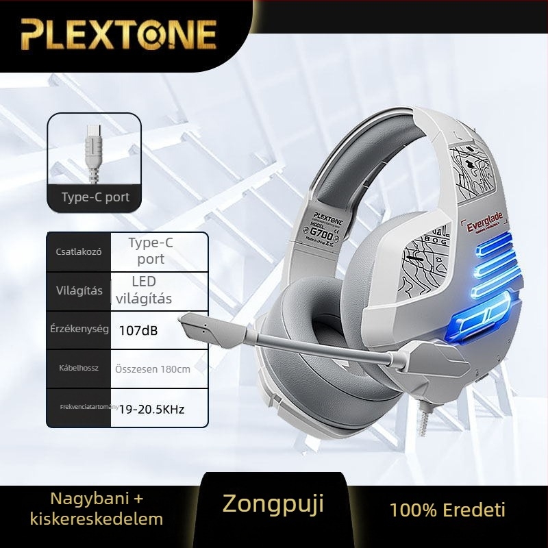 Puji G700 kábeles játékfejhallgató beépített mikrofonnal