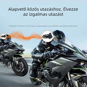 Motorkerékpár sisakhoz Bluetooth headset, vízálló, zajcsökkentés, kettős interkom vezetés közben