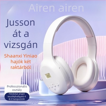 Auben vezeték nélküli fejhallgató CET-4/ CET-6 hallgatáshoz, fejre szerelhető, 250 g, FM rádió