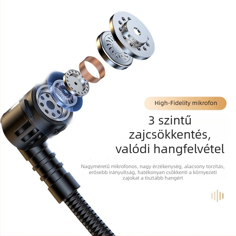 Oktatáshoz fejre szerelhető vezeték nélküli mikrofon — 2.4G, közvetlen csatlakozás, mágneses lavalier