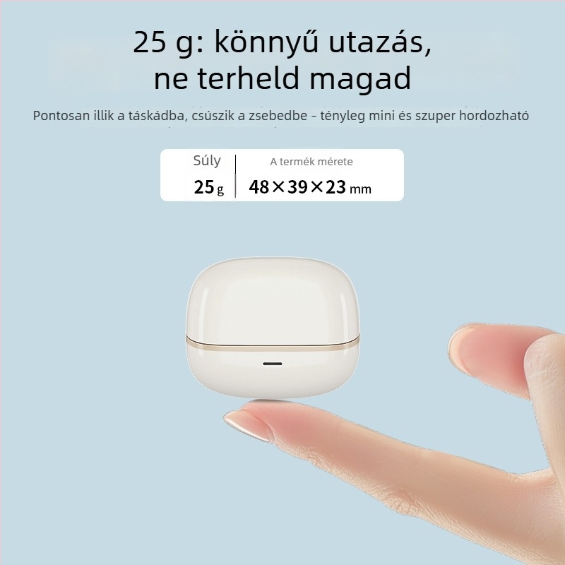 TWS vezeték nélküli Bluetooth fejhallgató zajcsökkentéssel, hosszú akkumulátor-élettartam 4–8 óra, alacsony késleltetésű e-sportokhoz, Bluetooth 5.3, 10 m hatótávolság