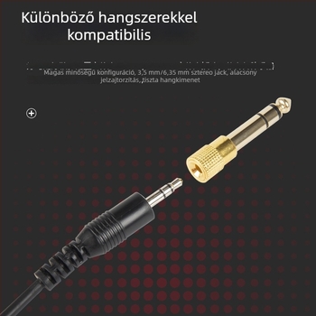 Kábeles DJ felügyeleti fejhallgató, 50 mm meghajtóval, 32 Ω, 3,5 mm csatlakozó, 3 m kábel, összecsukható
