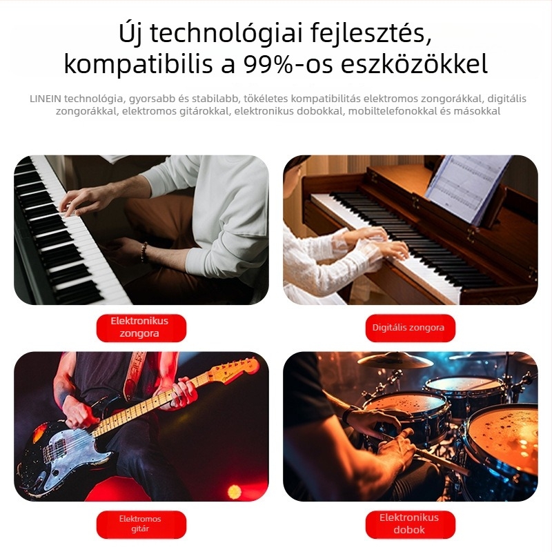 Kábeles DJ felügyeleti fejhallgató, 50 mm meghajtóval, 32 Ω, 3,5 mm csatlakozó, 3 m kábel, összecsukható