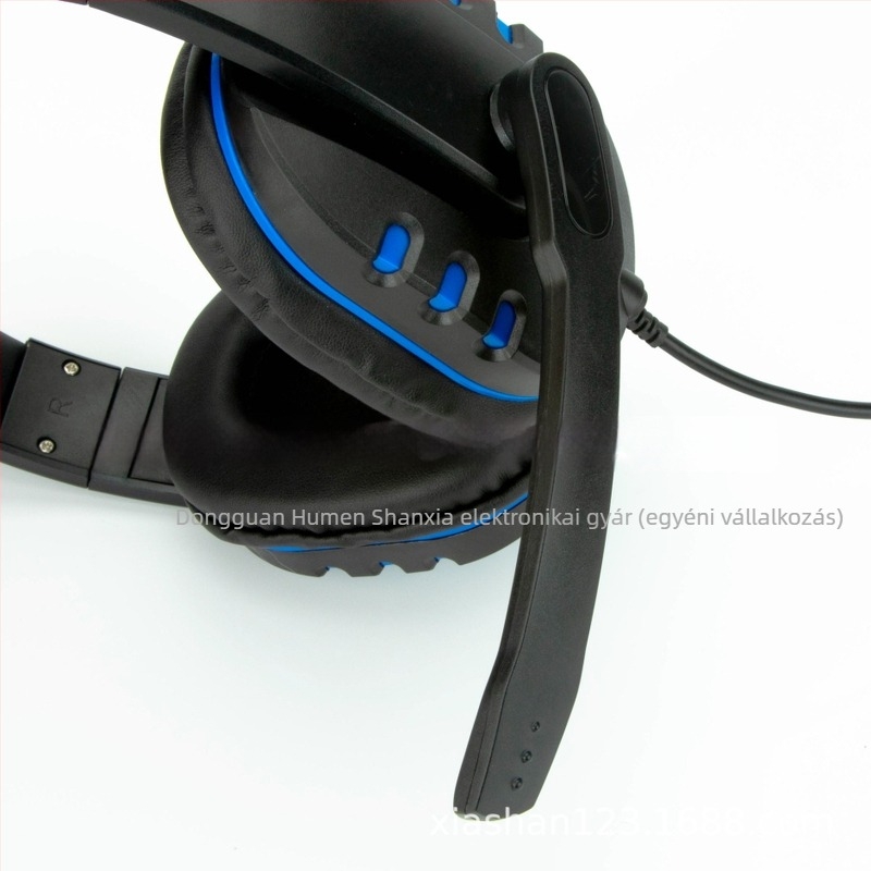 CNUNC SX028A kábeles gaming headset, 40 mm meghajtókkal, 3,5 mm-es csatlakozó, 20-20000 Hz frekvencia, mikrofon beépített