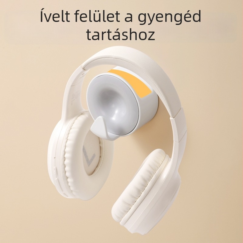 Fali fejhallgató-tartó, lyukasztás nélküli, modern minimalist dizájn