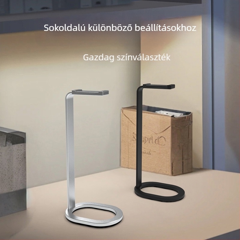Asztali fejhallgató-tartó – alumíniumötvözet, E71 modell, 150 g, kompatibil Sony, Lenovo és Edifier fejhallgatókkal