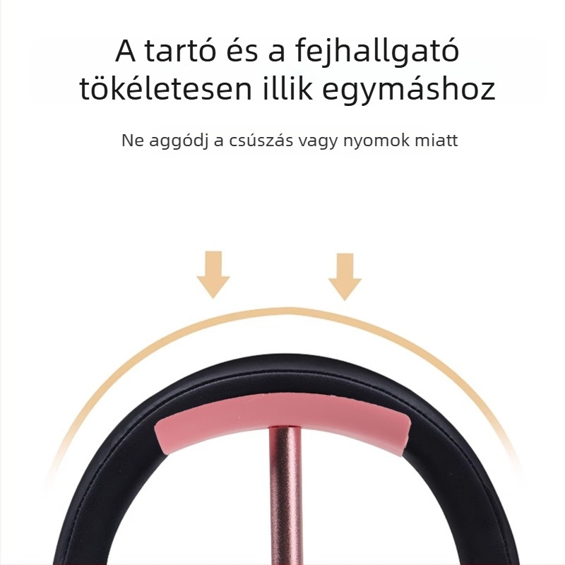 Asztali fejhallgatóállvány — alumíniumötvözet, univerzális minden modellhez, asztali használat