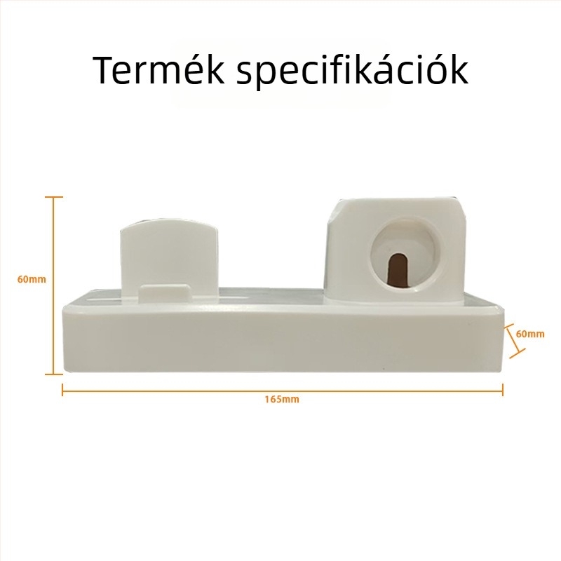 3 az 1-ben töltőállvány kábel tárolóval – iPhone, Apple Watch, okostele és fülhallgatóhoz – TPU, egyszerű stílus
