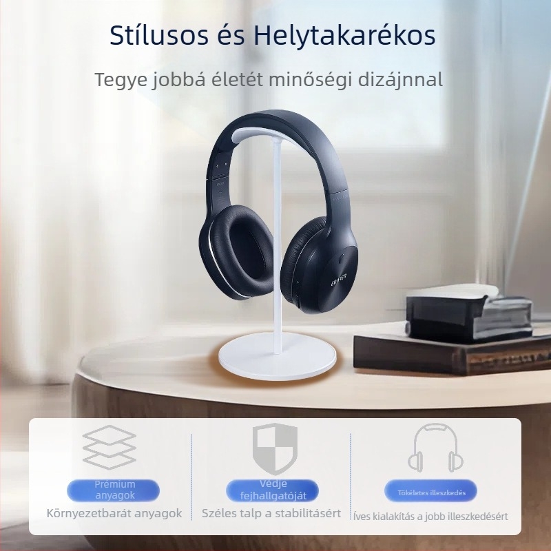 Fülhallgató állvány az asztalra, alumínium ötvözetű headset tartó játékokhoz