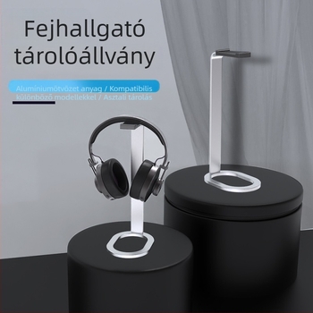 Asztali fejhallgató állvány — alumíniumötvözet, modell E71, univerzális kompatibilitás, súly 150 g, fejhallgató tárolás
