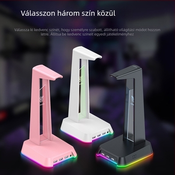 Asztali állvány fejhallgatókhoz, asztali használatra, magáncímke elérhető, testreszabás nem támogatott