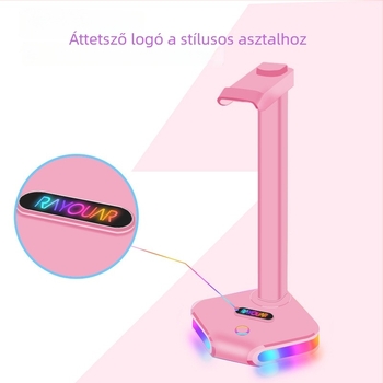 RGB világított asztali fejhallgatóállvány