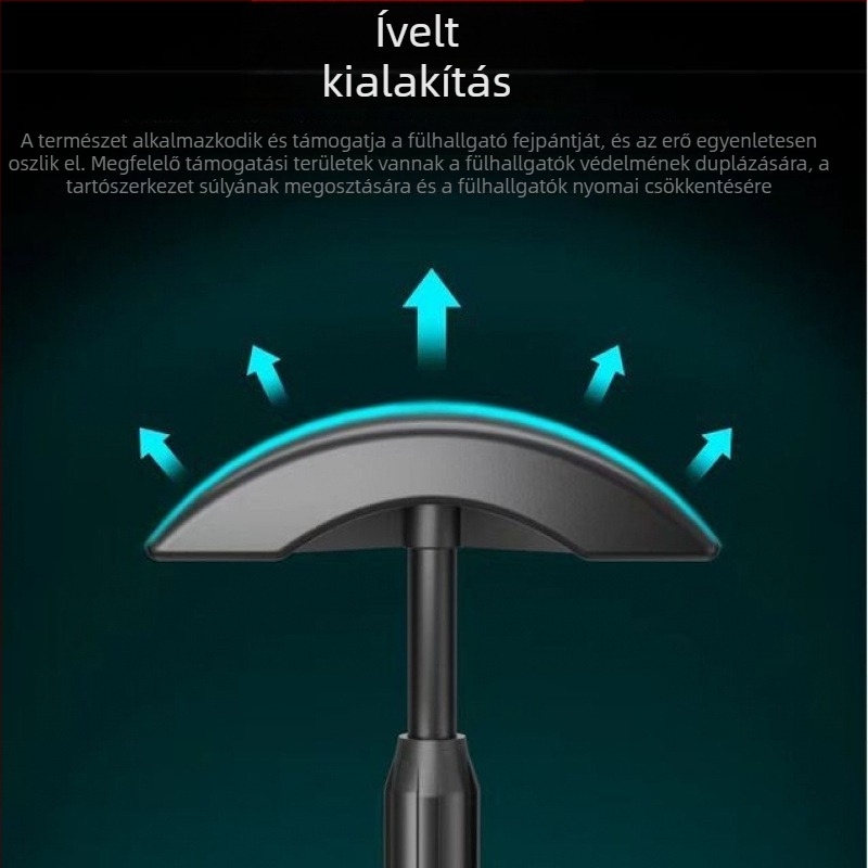 Fejhallgató állvány - univerzális, asztali számítógéphez, irodai használatra