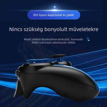 S9 vezeték nélküli játékkontroller mobil eszközökhöz — iOS/Android kompatibil, ABS ház, rezgés nélkül, USB interfész