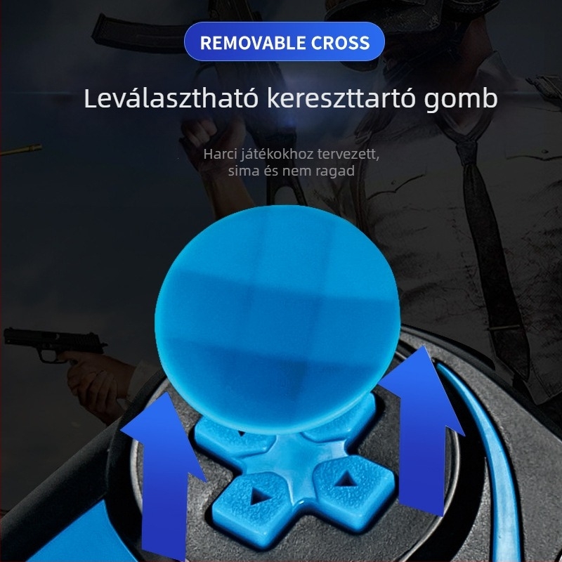 S9 vezeték nélküli játékkontroller mobil eszközökhöz — iOS/Android kompatibil, ABS ház, rezgés nélkül, USB interfész