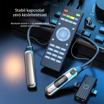 Beépített hangkártyás élő közvetítéshez szánt headset, vezeték nélküli Bluetooth, modell 600K, élő adásokhoz, kész magánmárkázáshoz