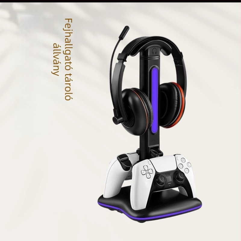 Játékvezérlő töltő- és tároló dokk, kettős töltésű alap, Type-C interfész, leválasztható, PS5/Xbox/PS4-kompatibilis
