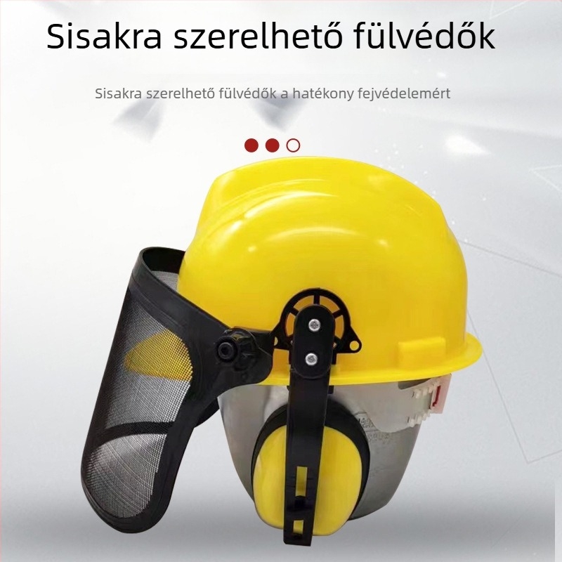 Fejre húzható zajszigetelő fülvédő, ABS+PVC kivitel, szivacsos bélés