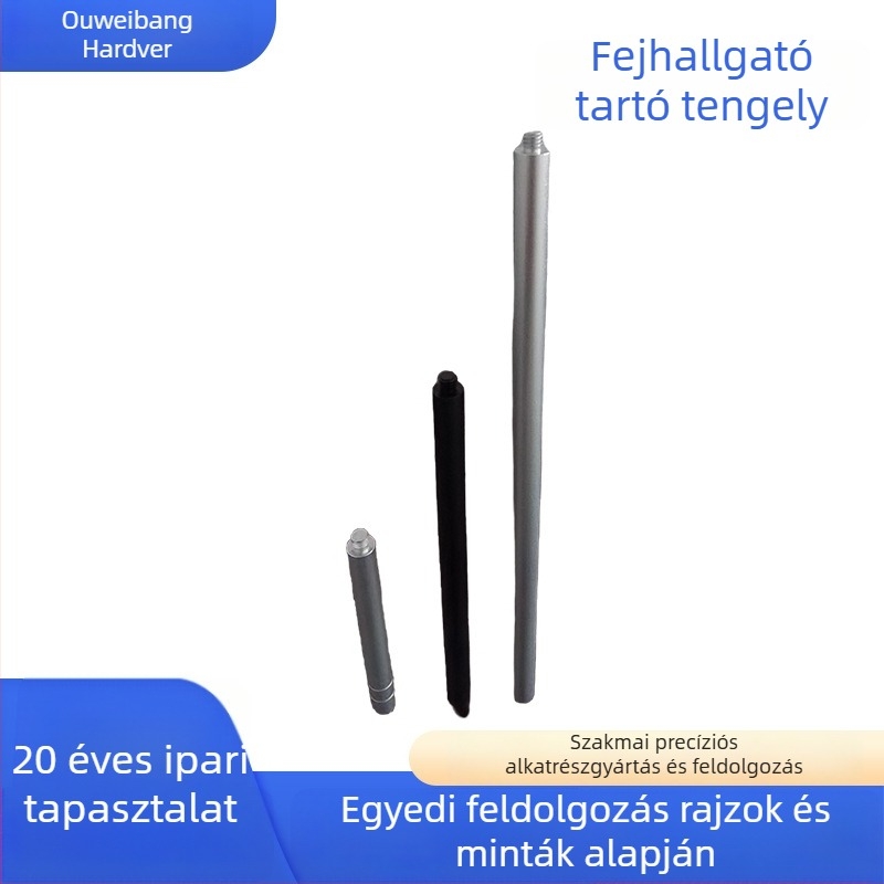 Fejhallgató-tartó alumíniumötvözetből, univerzális, asztali használat, testreszabható