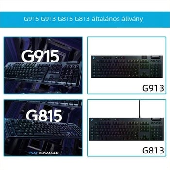 Asztali billentyűzet-tartó — szilikon csúszásmentes, kompatibilis a Logitech G913-sel; tömeg: 0,5 kg; anyag: szilikon