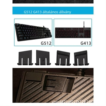 Asztali billentyűzet-tartó — szilikon csúszásmentes, kompatibilis a Logitech G913-sel; tömeg: 0,5 kg; anyag: szilikon