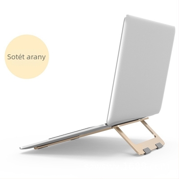 Laptop állvány, ferde kialakítás, hőelvezetés, alumínium ötvözet, összecsukható (Modell Z13, Shengpeng, 360 g)
