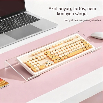 Asztali billentyűzet-tartó 78/108 billentyűs modellekhez, felemeli a billentyűzetet, irodai használat, 280 g