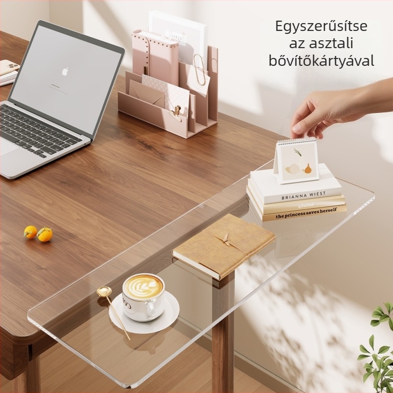 Akril asztali állvány oldalsó bővítéssel és billentyűzet-tálcával — Modell 2292212194496055040