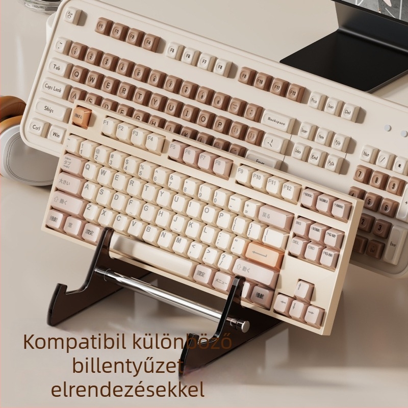 Asztali billentyűzet-kijelző állvány akril fogantyúval, vezeték nélküli mechanikus billentyűzetek tárolására, modell 2357393523336544640, testreszabható