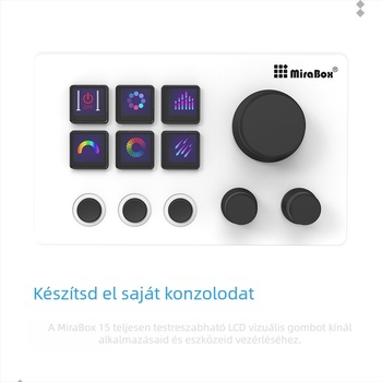 Miaolianbao HSV293N3 vizuális billentyűzet forgó gombos vezérléssel és LCD kijelzővel, programozható