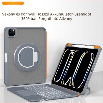 iPad 11-hez készült Magic Keyboard tok Bluetooth billentyűzettel és 360°-os forgó állvánnyal