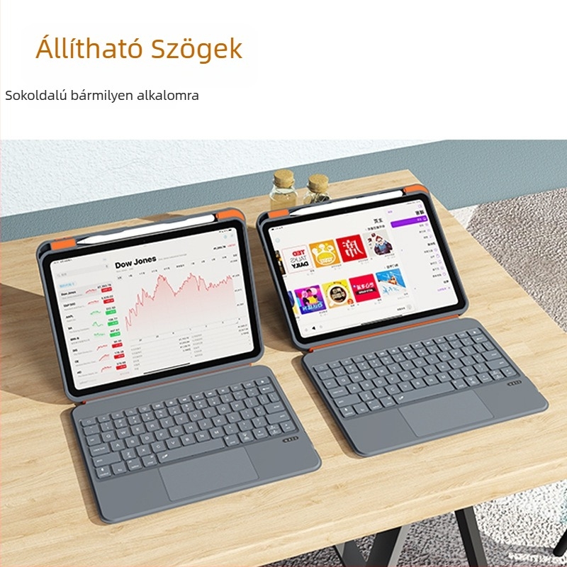 iPad 11-hez készült Magic Keyboard tok Bluetooth billentyűzettel és 360°-os forgó állvánnyal