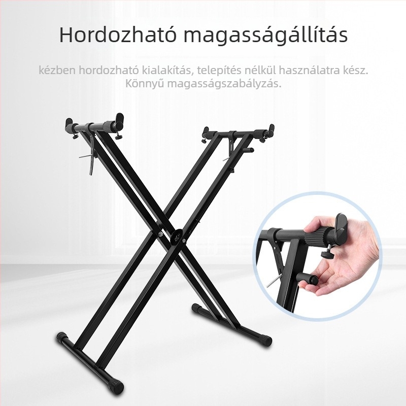 Elektronikus orgán tartó, fém, modell Disassembling portable piano gear, Haoze