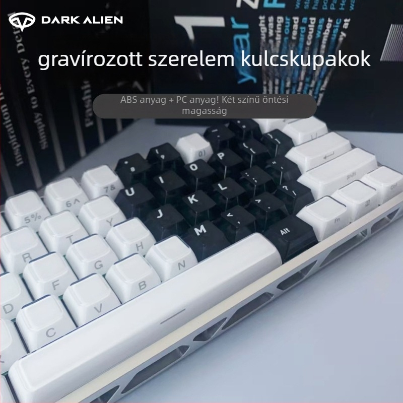 Személyre szabott billentyűfedők mechanikus billentyűzetekhez, ABS anyag, Love keycaps modell, 1 éves garancia
