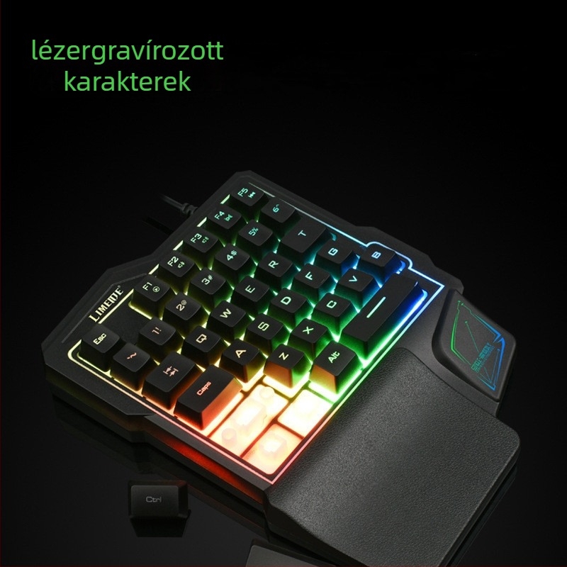 LIMEIDE GK103 egykezes billentyűzet mechanikus érzet, vezetékes kapcsolódás, testreszabható