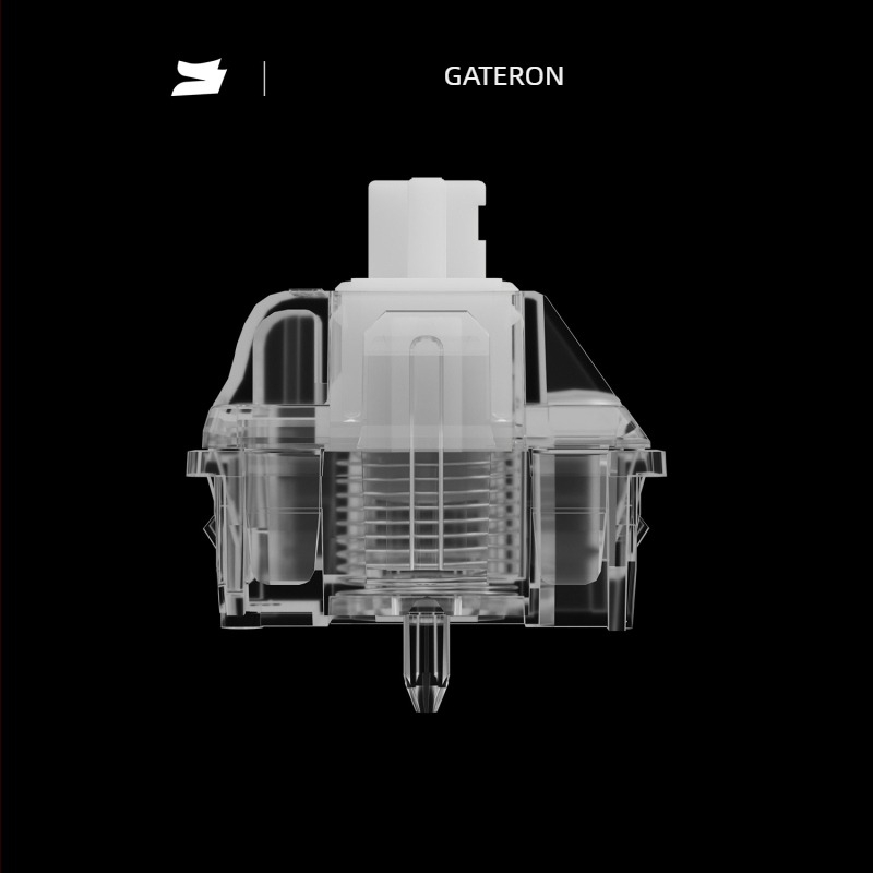 Gateron Jade Air mágneses billentyűzet kapcsoló átlátszó házban, zárt aljzattal és HiFi hanggal játékokhoz