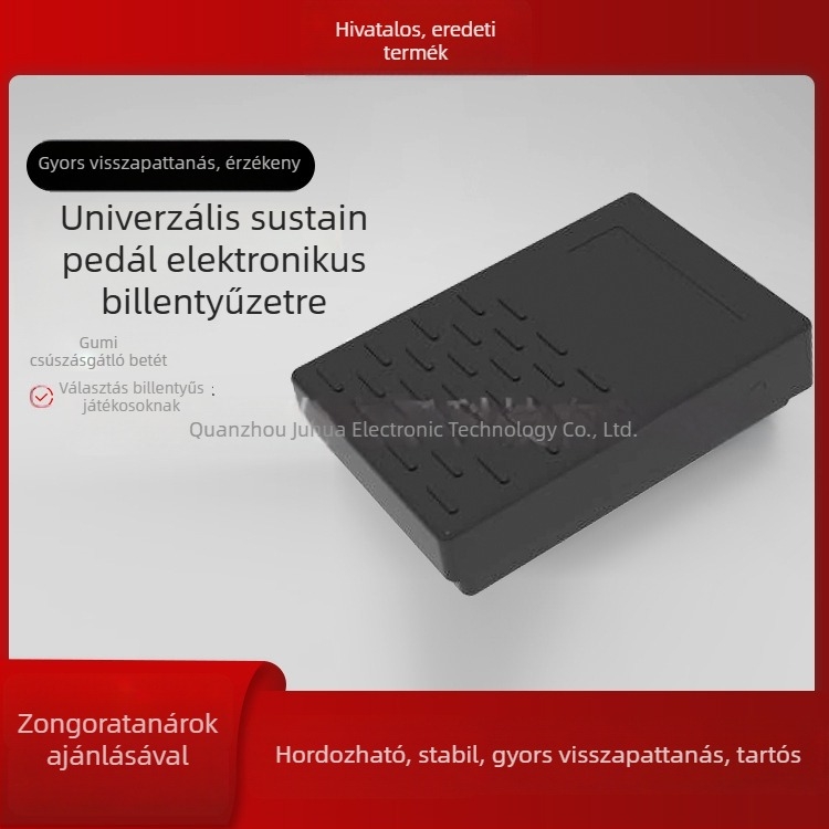 BH-1001 Sustain pedál elektromos zongorához, billentyűzethez és MIDI szintetizátorhoz