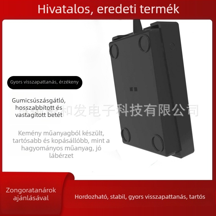 BH-1001 Sustain pedál elektromos zongorához, billentyűzethez és MIDI szintetizátorhoz