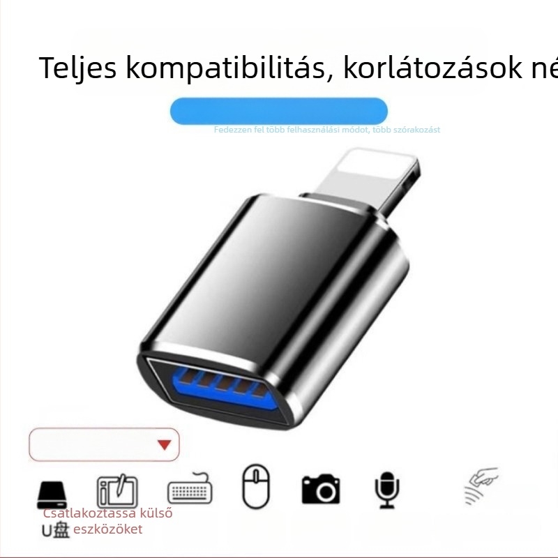 Apple Lightning OTG adapter USB-A porttal iPadhez – Támogatja külső USB meghajtókat, egér és billentyűzet