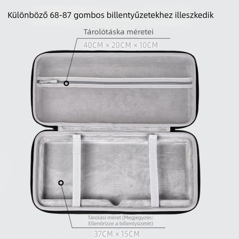 68/87-es kulcsos mechanikus billentyűzet védőtok, kemény héj, esésálló